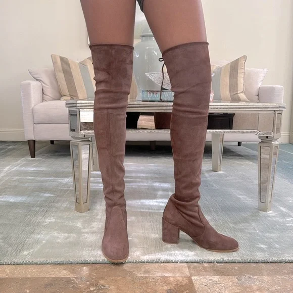 Stuart Weitzmen over-knee boots Suede - Picture 1 of 9